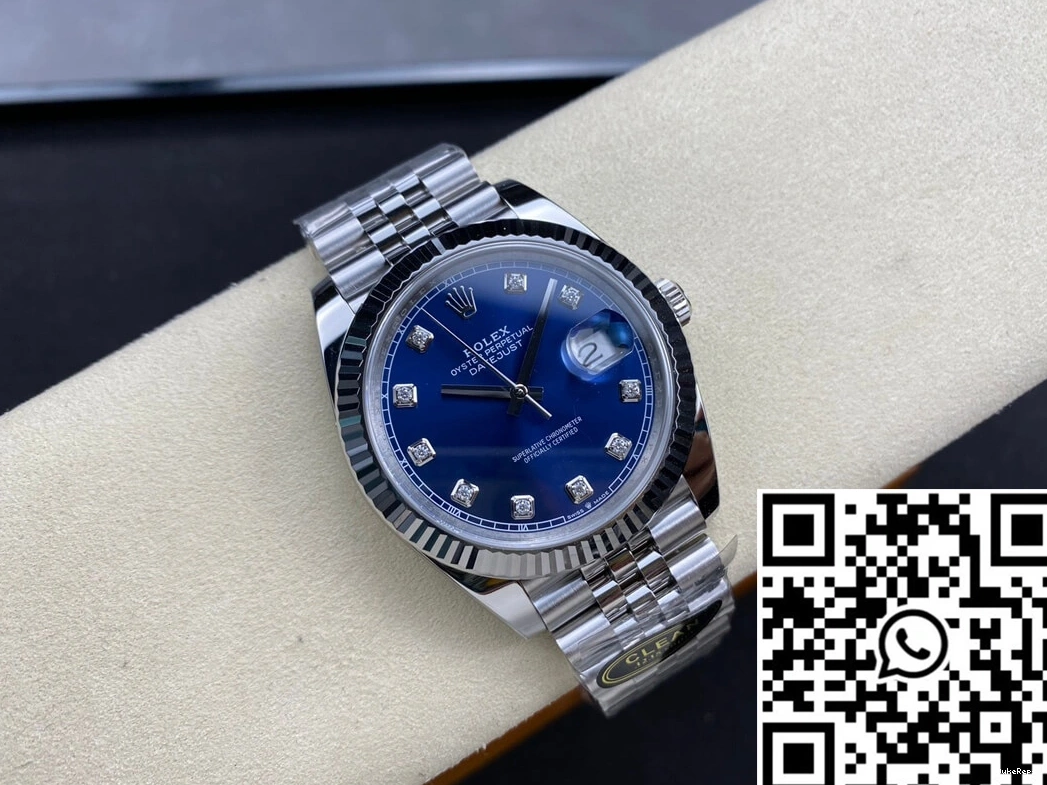 Dial Datejust Factory Clean M126334-0016 Rolex Blue 0223